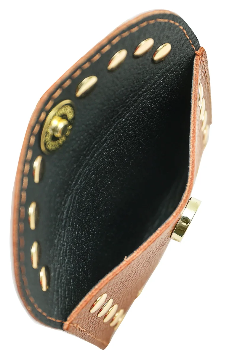 Porte-monnaie sac LEINA - Cognac – Image 8