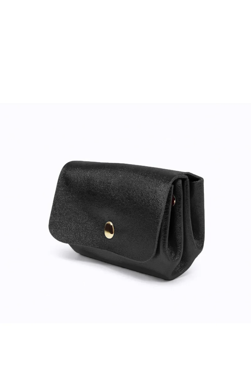Porte-monnaie sac ASELLE MÉTAL - Noir métal – Image 3