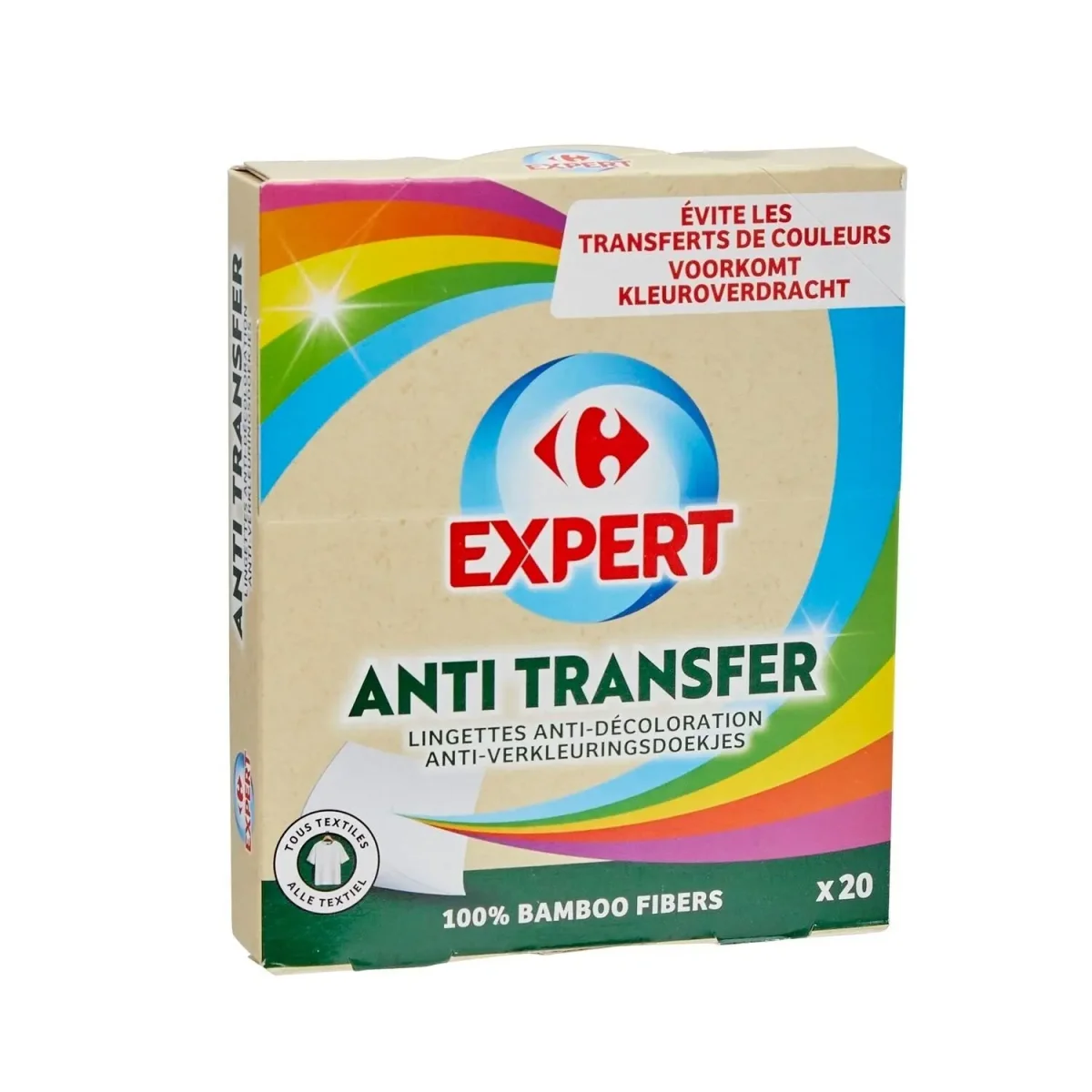 "Lingettes anti-décoloration CARREFOUR EXPERT la boite de 20 3560071523336 – Image 2