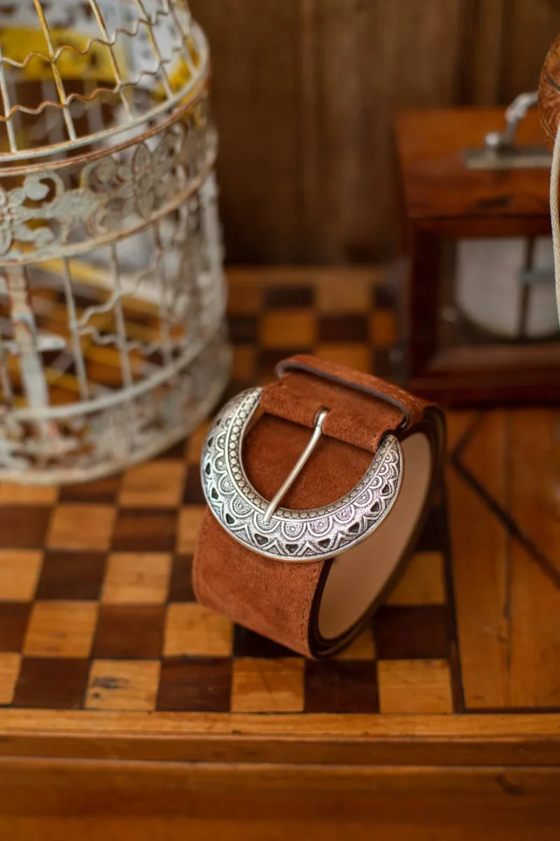 CEINTURE EN CUIR SOLANGE COLORE