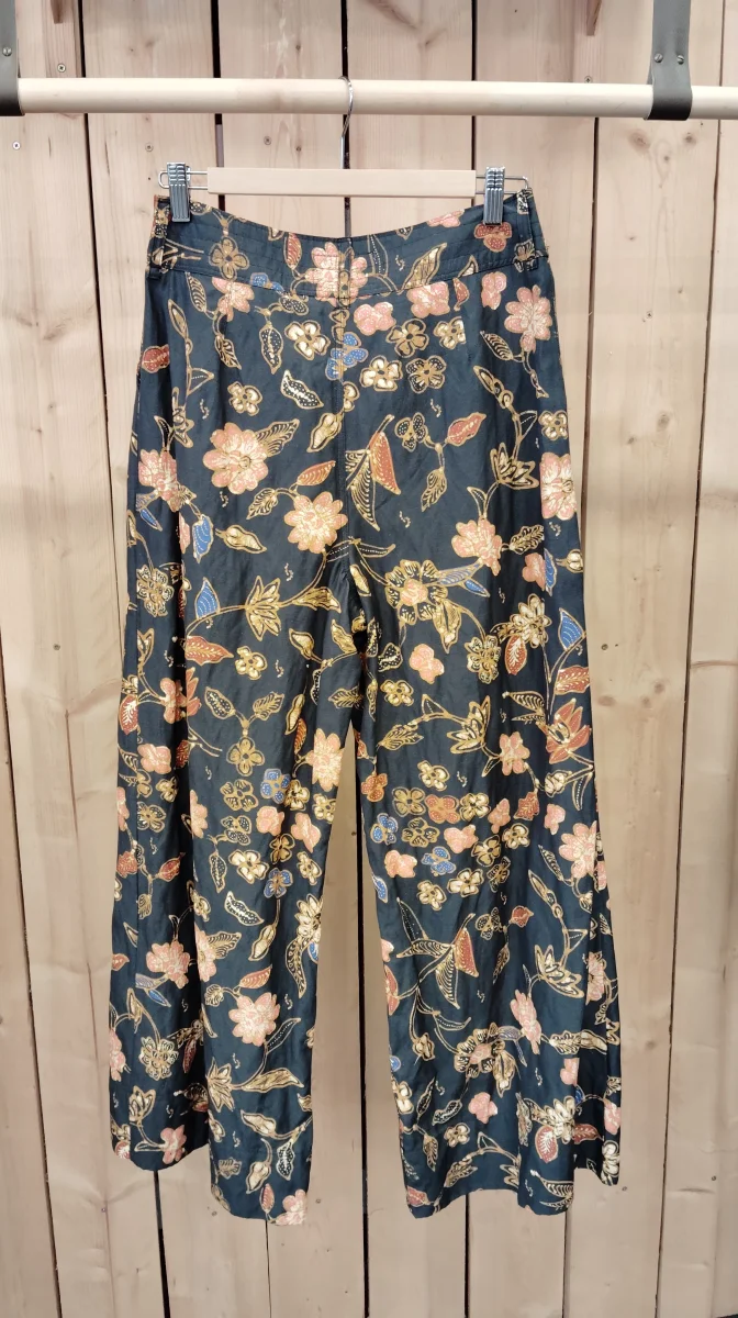 Pantalon Lou Satin de coton Moonflower - DERNIERE CHANCE – Image 4